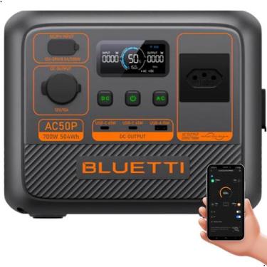 Imagem de Estação De Energia Ac50p Bluetti Portátil 504Wh 700W Potente, 110V