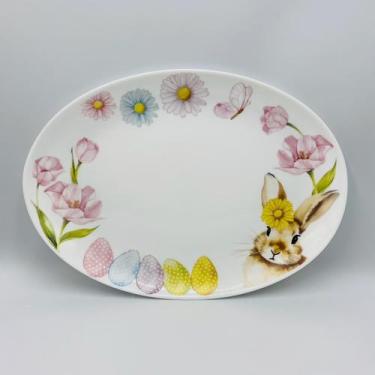 Imagem de Travessa Vidro Opalino Páscoa PicNic 33x28cm - FL