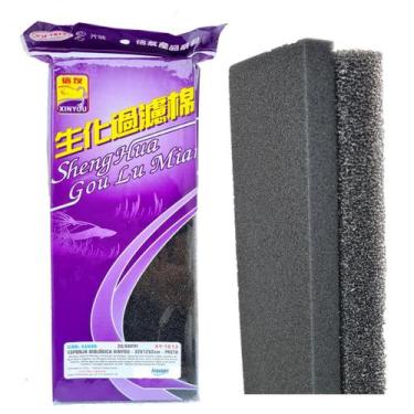 Imagem de Esponja P/ Filtragem Resistente Dupla XY1813 preta 32x12x4cm - XINYOU