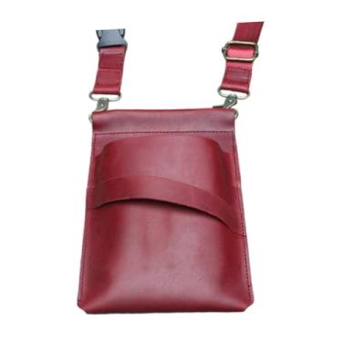 Imagem de Kokiya Bolsa de tesoura de cabeleireiro Scissor Scissor Shears Suporte de barbeiro Bolsa de bolsa de bolsa para estilistas Barbeiros mantendo a tesoura Combs, Vermelho