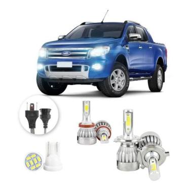 Imagem de Lampadas Led Ford Ranger 2013 A 2016 H11 H4 20000lm - V10, Branco