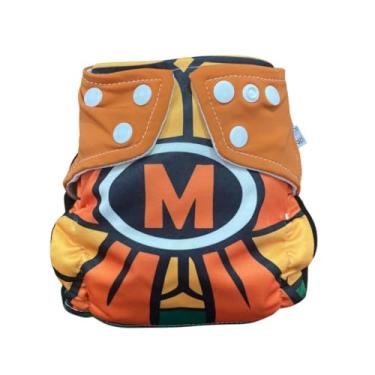 Imagem de Fralda Ecológica AURORINHA SUSTENTÁVEL Pocket Lycra Tartarugas Tamanho Único 4kg/18kg (Michelangelo)