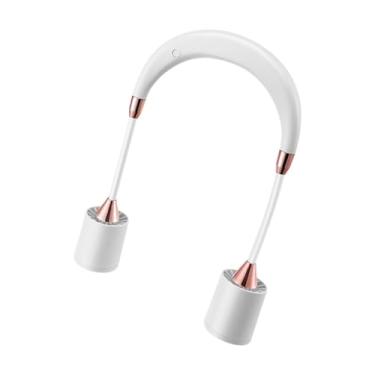 Imagem de Ioensy Pescoço pendurado ventilador de refrigeração de ar circuladores de ar ventilador de velocidade ajustável portátil silencioso para externo, carro de, Branco