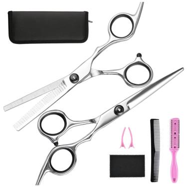 Imagem de Tesoura para cortar cabelo Tesoura de desbaste Fcysy Professional