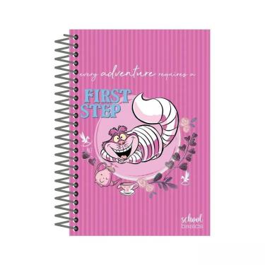 Imagem de Office Basics Caderno Universitário 1 Matéria 80fls Espiral Capa Estampada Cheshire Alice