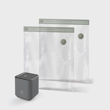 Imagem de Bomba a Vácuo Portátil com 05 Sacos Reutilizáveis para Fechamento a Vácuo - Electrolux