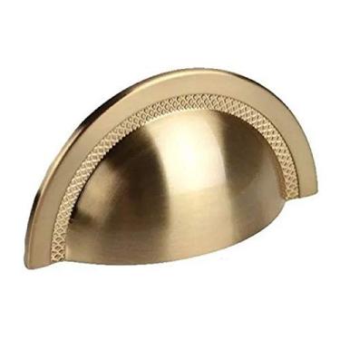 Imagem de Puxador Estilo Concha 64mm Gold Escovado Zen Design