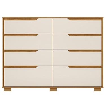 Imagem de Cômoda Gaveteiro Georgia Freijó Off White - Moval