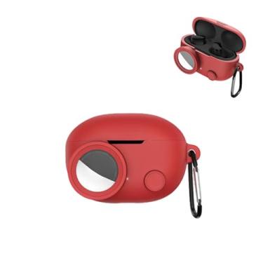 Imagem de Capa compatível com Beats Studio Buds + (2023)/Studio Buds 2021 e compatível com AirTags, capa protetora robusta 2 em 1 à prova de choque com chaveiro