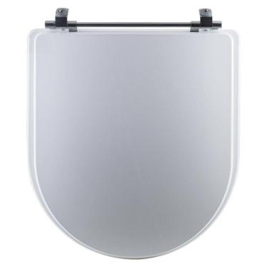Imagem de Assento Sanitário Tampa De Vaso Branco Mdf Laqueado Calypso Para Bacia Incepa