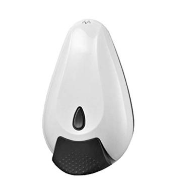 Imagem de Dispensador de sabão para banheiro tipo gota de água dispensador de sabão montado na parede 500 ml garrafa de gel de chuveiro manual caixa de sabão de cabeça única material ABS dispensador de sabão de