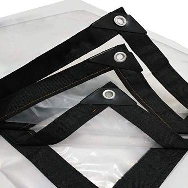 Imagem de MTYLX Folha de lona de cobertura à prova d'água, rede de guarda-sol, pano de sombra, tecido impermeável resistente à prova de chuva, janela varanda flores colheita filme de estufa, a, 4 x 4 m