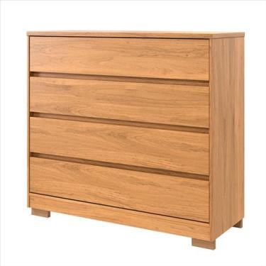 Imagem de Cômoda 4 Gavetas 100% MDF Miray Freijó - Robel
