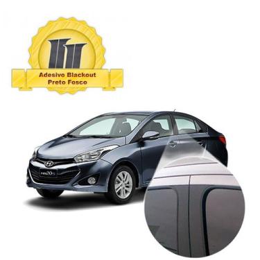Imagem de Adesivo Blackout HB20S Preto Fosco Poroso - rafcar