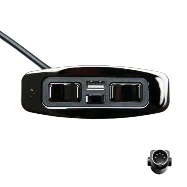 Imagem de Poltrona reclinável elétrica Okin 5 botões 5 pinos controle manual JLDK.15 com USB substituindo interruptor Emomo modelo HX90HU HX90AFU substituição