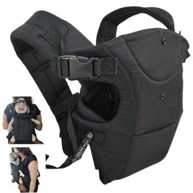 Imagem de Canguru Carregador Bebe Criança Viagem Passeio Sentado Bolso Alça Ajus