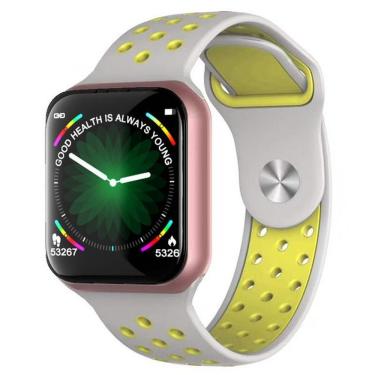 Imagem de Relógio Smartwatch F8 Ios Android Dourado/Verde
