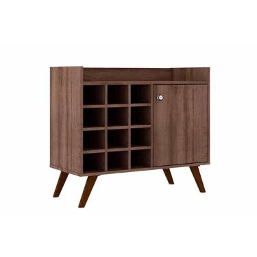 Imagem de Bar De Sala Jantar Rt 3111 Adega P/ 12 Garrafa Rustico - Movelbento