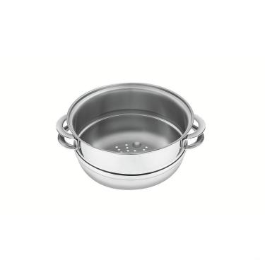 Imagem de Cozi-vapore Tramontina Solar Em Aço Inox Com Alças 20 Cm 3,2 L Tramontina