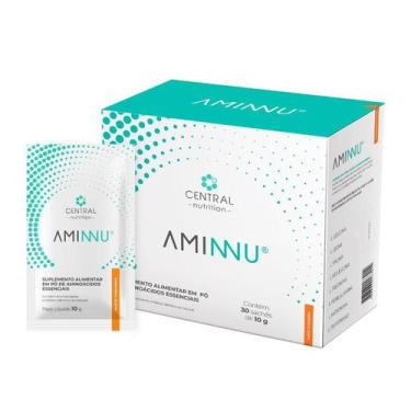 Imagem de Aminnu 10g 30 Sachês - Central Nutrition, Tangerina