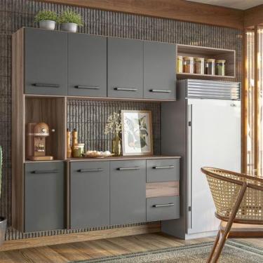 Imagem de Armário Suspenso para Cozinha com Balcão 180x136cm Juliete Nicioli,  C