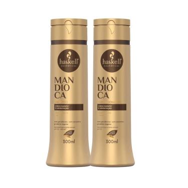 Imagem de Kit Shampoo E Condicionador Hidratação E Fortalecimento Haskell Mandioca 300ml
