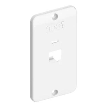 Imagem de Tampa PVC Para Condulete RJ45 1 Posto 1/2" a 3/4" Inpol Branca