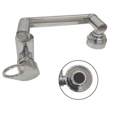 Imagem de Torneira Cromada Monocomando Ajustavel Lavabo Quente Frio La