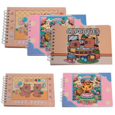 Imagem de Kit 5 Livros De Colorir Capa Dura Antiestresse 50 Folhas - Toys 2u
