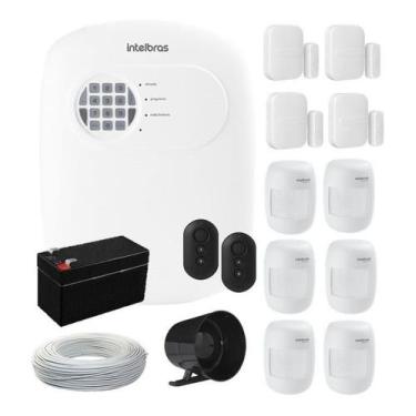 Imagem de Kit Alarme Intelbras Residencial Comercial 10 Sensor Via App