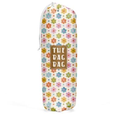 Imagem de IHopes+ Organizador De Sacolas Compras Flores - Suportes Plástico Para Cozinha, Despensa, Lavanderia E Decoração Casa