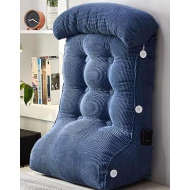 Imagem de Almofadas De Leitura Almofadas De Encosto Triangulares Ajustáveis Para Sofá-cama, Almofadas De Apoio Lombar De Cunha Almofadas De Apoio Para Adultos No Escritório Com Bols, 6, S=55x45cm