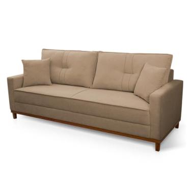 Imagem de Sofá Living Malibu 2,00m Marrom Bouclê - King House