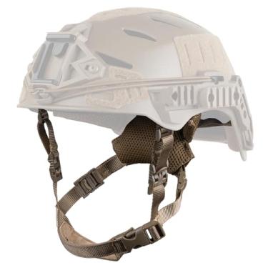 Imagem de Zhongren Capacete tático Airsoft Alça de queixo com mostrador ajustável, sistema de suspensão para capacete MICH Wendy, acessório universal para capacete confortável, caça ao ar livre, explorador,
