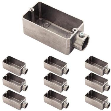 Imagem de 10 Condulete Tipo E 3/4 em Alumínio S/rosca S/placa Sieg