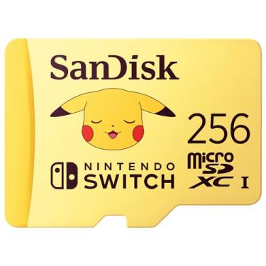 Imagem de SanDisk Cartão microSDXC de 256 GB licenciado para Nintendo Switch, Pokémon Edition, Pikachu - SDSQXAO-256G-GN6Z