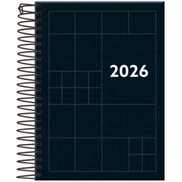 Imagem de Agenda 2024 Compacta Preta 145X205MM Pacote com 5 - Foroni