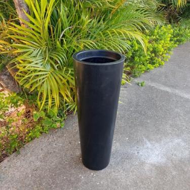Imagem de Vaso polietileno para plantas decorativo coluna efeito marmorizado 68x25