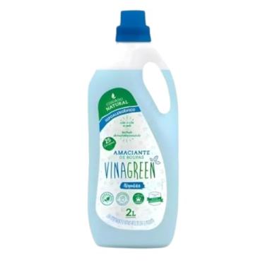Imagem de Amaciante 2L Vegetal Vinagre Natural Roupas Delicadas Bebê Máquina Manual Odor Algodão Sustentável Sem Corantes 40 Lavagens Hipoalergênico (Algodão)