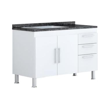 Imagem de Digo.Casa, Balcão Gabinete para Pia de Cozinha 1,20m Cor:Branco