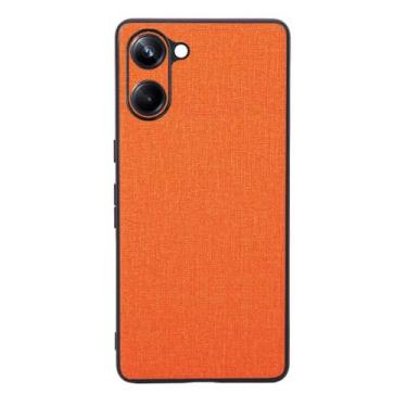 Imagem de Capas Compatível com OPPO Realme 10 PRO 5G,Design de padrão de tela,Pproteção completa de 360°,Pplástico macio,Proteção contra queda-Orange