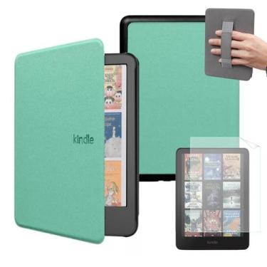 Imagem de Capa Couro Com Alça Para Novo Kindle Colorsoft 1 + Película - Star Cap