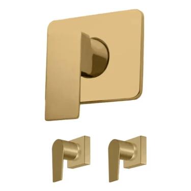 Imagem de 1 Monocomando Chuveiro Deca Lux Matte Valencia Dourado Fosco