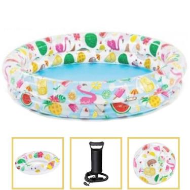 Imagem de Piscina Inflável tropical 150L Infantil + acessórios + bomba - Intex