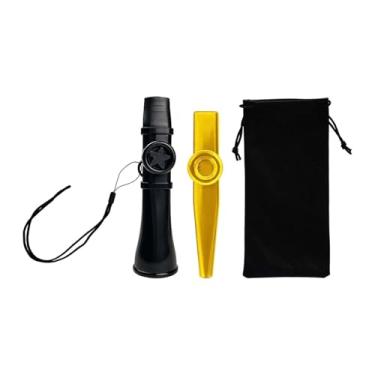Imagem de JunZheHub 2 Peças Kazoo Toys, Presentes Práticos para Festa, Bons Companheiros, Flautas para Violino, Violão, Ukulele, Piano, Teclado, Preto