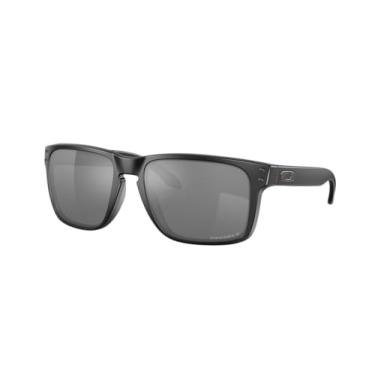 Imagem de Oakley Óculos de sol quadrados Holbrook XL OO9147 | Pacote com kit de limpeza e bolsa de microfibra adicional, Preto fosco/Prizm preto polarizado