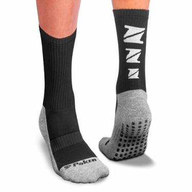 Imagem de Meia Esportiva Antiderrapante Juvenil 02344 - Poker, Pt, Cz, Br