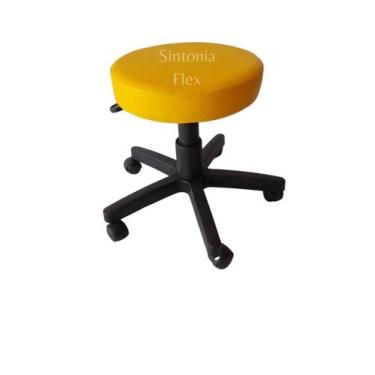 Imagem de Cadeira Mocho Sem Encosto Regulagem Altura Rodízio Corano - Sintonia F