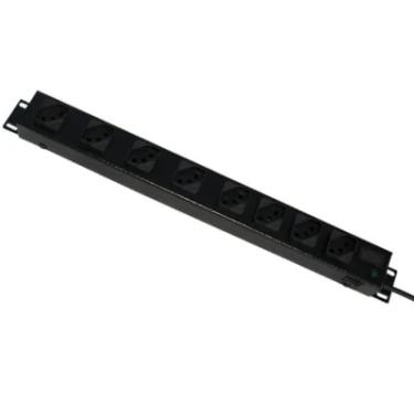 Imagem de Régua Elétrica Max Eletron, 10 Tomadas, 10 Amperes, 19 Polegadas - Para Rack