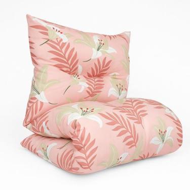 Imagem de Colchonete Futon Solteiro Dobrável Sofá Estampado Solteiro 60x170cm - 